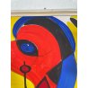 QUADRO DIPINTO TECNICA MISTA Aldo Gentilini COMPOSIZIONE ASTRATTA MODERNO '70