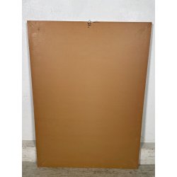 QUADRO DIPINTO TECNICA MISTA Aldo Gentilini COMPOSIZIONE ASTRATTA DESIGN '70