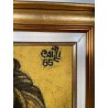 QUADRO MATERICO DESIGN Caizzi DIPINTO ACRILICO TELA Belgirate '85 RITRATTO DONNA