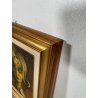 QUADRO MATERICO DESIGN Caizzi DIPINTO ACRILICO TELA Belgirate '83 RITRATTO DONNA