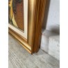 QUADRO MATERICO DESIGN Caizzi DIPINTO ACRILICO TELA Belgirate '83 RITRATTO DONNA