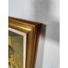 GRANDE QUADRO DESIGN Caizzi DIPINTO ACRILICO TELA Belgirate '85 RITRATTO DONNA