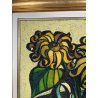 GRANDE QUADRO DESIGN Caizzi DIPINTO ACRILICO TELA Belgirate '85 NATURA MORTA