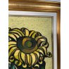 GRANDE QUADRO DESIGN Caizzi DIPINTO ACRILICO TELA Belgirate '85 NATURA MORTA