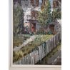 GRANDE QUADRO DIPINTO OLIO TELA D. Marianelli PAESAGGIO Entrèves COURMAYEUR '900