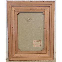 GRANDE QUADRO DIPINTO OLIO TELA D. Marianelli PAESAGGIO Entrèves COURMAYEUR '900