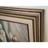 QUADRO DIPINTO OLIO TELA Francesco Rinone 1964 NATURA MORTA Vaso Fiori Statua