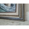 QUADRO DIPINTO OLIO TELA Francesco Rinone 1964 NATURA MORTA Vaso Fiori Statua