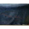 ANTICO QUADRO DIPINTO olio tela 1924 RITRATTO Mich. Colio BACIO l' Amore Materno