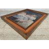 ANTICO QUADRO DIPINTO olio tela 1924 RITRATTO Mich. Colio BACIO l' Amore Materno