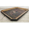 ANTICO QUADRO OLEOGRAFIA Deposizione di Cristo Croce STAMPA TELA Cornice Dorata