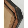 ANTICO QUADRO OLEOGRAFIA Deposizione di Cristo Croce STAMPA TELA Cornice Dorata