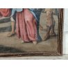 ANTICO DIPINTO RELIGIOSO XIX SEC olio tela Gesù al Cospetto di Caifa CORNICE ORO
