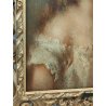 QUADRO DIPINTO OLIO TAVOLA G. Maldarelli RITRATTO DONNA '900 CORNICE BAROCCA