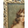 QUADRO DIPINTO OLIO TAVOLA G. Maldarelli RITRATTO DONNA '900 CORNICE BAROCCA