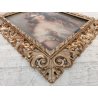 QUADRO DIPINTO OLIO TAVOLA G. Maldarelli RITRATTO DONNA '900 CORNICE BAROCCA