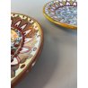 2 PIATTO PARATA MAIOLICA LUSTRO ORO A. Rubboli Gualdo Tadino INTEGRI ø17,5cm '40