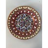 2 PIATTO PARATA MAIOLICA LUSTRO ORO A. Rubboli Gualdo Tadino INTEGRI ø17,5cm '40