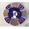 PIATTO PARATA MAIOLICA LUSTRO Gualdo Tadino B.A.U. G. Marini PROFILO GUERRIERO