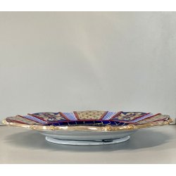 PIATTO PARATA MAIOLICA LUSTRO Gualdo Tadino B.A.U. G. Marini PROFILO GUERRIERO