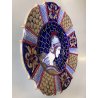 PIATTO PARATA MAIOLICA LUSTRO Gualdo Tadino B.A.U. G. Marini PROFILO GUERRIERO