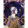 PIATTO PARATA MAIOLICA LUSTRO Gualdo Tadino B.A.U. G. Marini PROFILO GUERRIERO