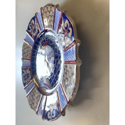PIATTO PARATA MAIOLICA LUSTRO Gualdo Tadino B.A.U. G. Marini PROFILO GUERRIERO
