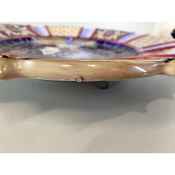 PIATTO PARATA MAIOLICA LUSTRO Gualdo Tadino B.A.U. G. Marini PROFILO GUERRIERO