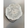 SECCHIELLO GHIACCIO VETRO Art Decò CRAKED ICE EFFECT ATTR. WMF + PINZE ARGENTATE