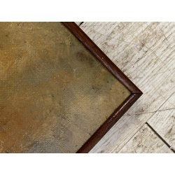 GRANDE ANTICO DIPINTO OLIO NATURA MORTA CACCIAGIONE FAGIANO LEPRE FRUTTA AUTUNNO