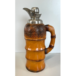 VINTAGE CARAFFA Cocktail THERMOS BROCCA DESIGN Aldo Tura Macabo ANNI 50 LEGNO