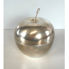 SCATOLA MELA LINO SABATTINI CHRISTOFLE FLEURON METALLO ARGENTATO ANNI 50 APPLE