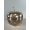 SCATOLA MELA LINO SABATTINI CHRISTOFLE FLEURON METALLO ARGENTATO ANNI 50 APPLE