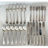 SERVIZIO POSATE 6 PERSONE FIRMATO FRATELLI CALDERONI METALLO ARGENTATO VINTAGE