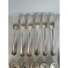 SERVIZIO POSATE 6 PERSONE FIRMATO FRATELLI CALDERONI METALLO ARGENTATO VINTAGE