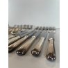 SERVIZIO POSATE 6 PERSONE FIRMATO FRATELLI CALDERONI METALLO ARGENTATO VINTAGE