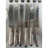 SERVIZIO POSATE 6 PERSONE FIRMATO FRATELLI CALDERONI METALLO ARGENTATO VINTAGE