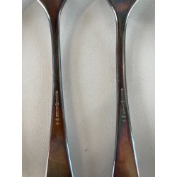 SERVIZIO POSATE 6 PERSONE FIRMATO FRATELLI CALDERONI METALLO ARGENTATO VINTAGE