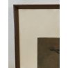 QUADRO DIPINTO Crocifissione Cristo ACQUATINTA a RILIEVO 24/26 Francesco Messina