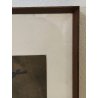QUADRO DIPINTO Crocifissione Cristo ACQUATINTA a RILIEVO 24/26 Francesco Messina
