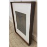 QUADRO DIPINTO Crocifissione Cristo ACQUATINTA a RILIEVO 24/26 Francesco Messina