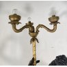 ANTICA LAMPADA TERRA SCULTURA RESINA MORETTO VENEZIANO 1900 LIVREA TORCERE DONNA