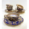 SERVIZIO Tè CAFFè 6 Pers. MAIOLICA LUSTRO Gualdo Tadino A. Rubboli RITRATTO '30