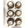 SERVIZIO Tè CAFFè 6 Pers. MAIOLICA LUSTRO Gualdo Tadino A. Rubboli RITRATTO '30