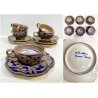 SERVIZIO Tè CAFFè 6 Pers. MAIOLICA LUSTRO Gualdo Tadino A. Rubboli RITRATTO '30