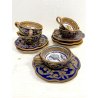 SERVIZIO Tè CAFFè 6 Pers. MAIOLICA LUSTRO Gualdo Tadino A. Rubboli RITRATTO '30