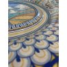 COPPIA PIATTO POMPA MAIOLICA Deruta RITRATTI RINASCIMENTALI CAVETTO MOSSO ø 43cm