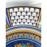 COPPIA PIATTO POMPA MAIOLICA Deruta RITRATTI RINASCIMENTALI CAVETTO MOSSO ø 43cm