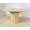 TAVOLO PRANZO DESIGN ANNI 70 TRAVERTINO ROTONDO VINTAGE RONDE TABLE SALA