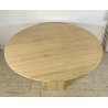 TAVOLO PRANZO DESIGN ANNI 70 TRAVERTINO ROTONDO VINTAGE RONDE TABLE SALA